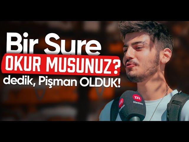 Tiktok Fenomenine “Bir Sure Okur Musun?” dedik, PİŞMAN OLDUK! - Sokak Röportajı