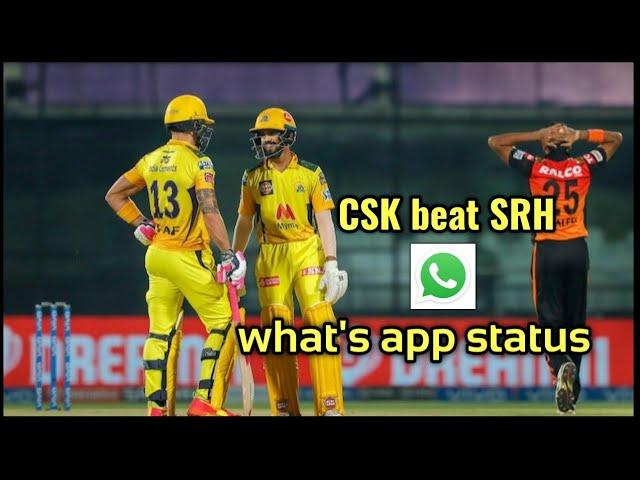 CSK beat SRH what's app status | ASHIK SPARK