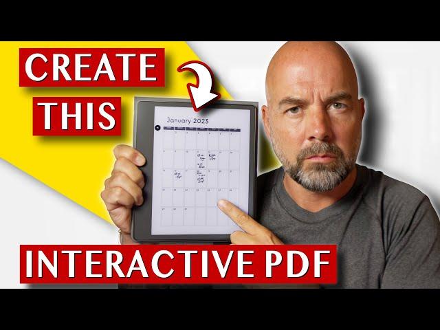 Create a FREE Interactive PDF for Kindle Scribe to Sell Online - Canva Tutorial