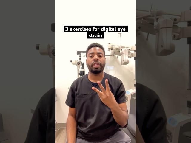 3 EASY Exercises for Digital Eye Strain #vision
