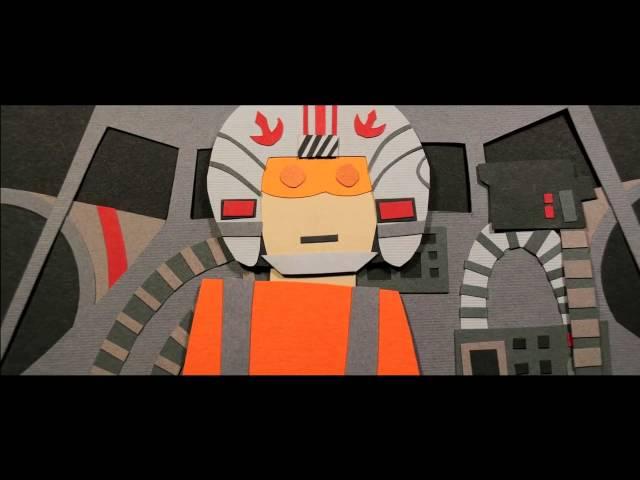 Star Wars Original Trilogy done with paper.
