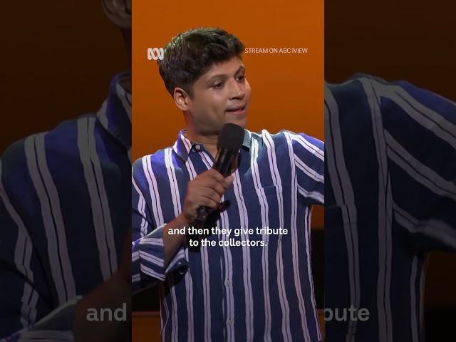 "They've just gone around the world shopping."  #MICF #RahulSubramanian #Comedy #StandUpComedy