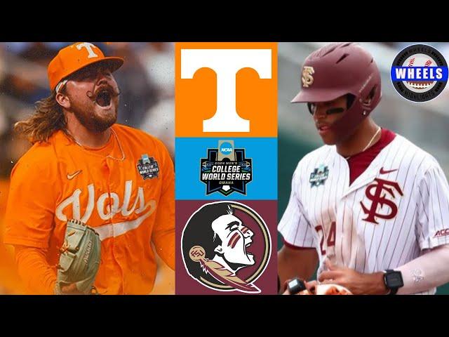 #1 Tennessee v #8 Florida State | College World Series Final Four | 2024 College Baseball Highlights