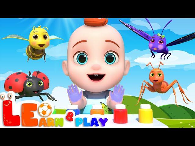 Finger Paint Learn Colors | Animals for Kids | Learn & Play with Leo