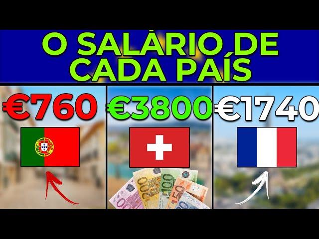 O SALÁRIO MÍNIMO de CADA PAÍS DA EUROPA (Impressionante)