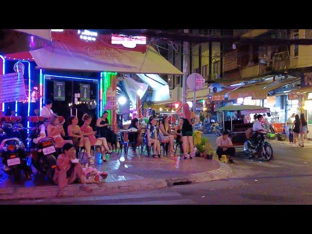 Cambodia Nightlife @Street 136 - Tourism in Phnom Penh City 2023