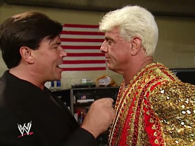 Ric Flair and Eric Bischoff meet for the first time in WWE. JUL. 15, 2002