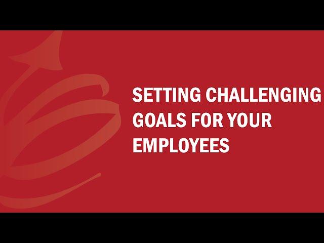 Setting Challenging Goals for Employees - Bud to Boss FAQ