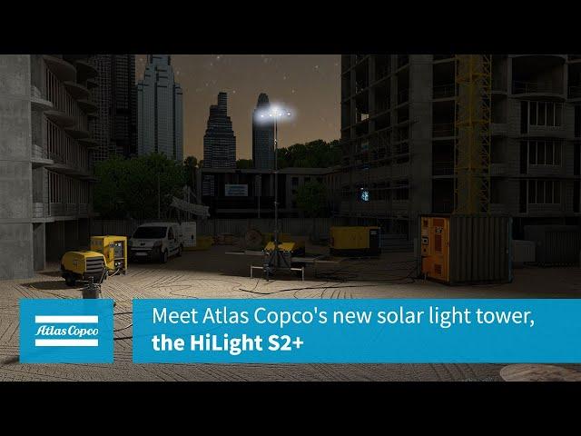 Meet Atlas Copco's new solar light tower, the HiLight S2+