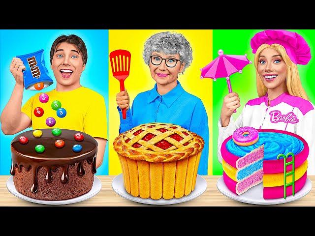 Barbie vs Grandma Cooking Challenge | Who Wins the Secret Kitchen Battle by Multi DO Challenge