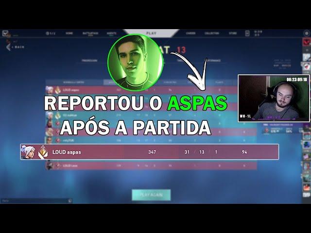 ASPAS FOI REPORTADO PELO GRINGO!!