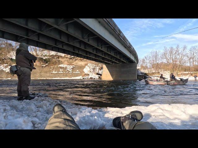 Fishing For Steelhead In Two Lake Erie Tributaries In Ohio!!