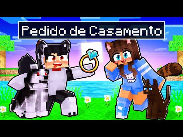 O CACHORRO PEDIU a GATA em CASAMENTO no Minecraft ◂Miika▸