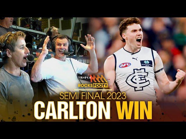 Last Two Minutes Of Carlton's Semi-Final Win Over Melbourne | Triple M Footy