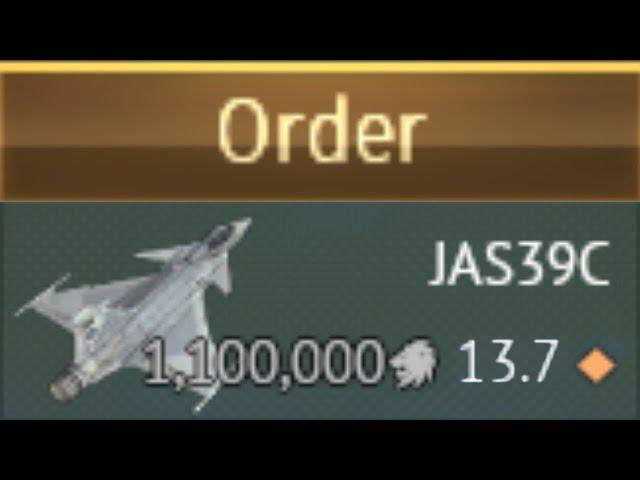 Stock Grind JAS39C is actually fun (8 Hours 67 Battles)