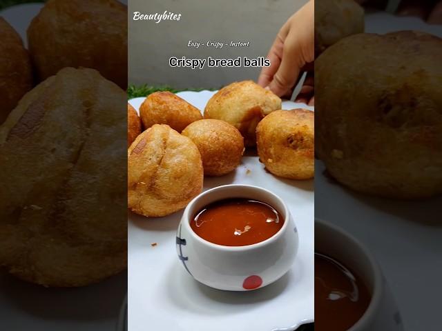 Let's make crispy bread balls  |  #shorts #viral #crispypotatobites #beautybites