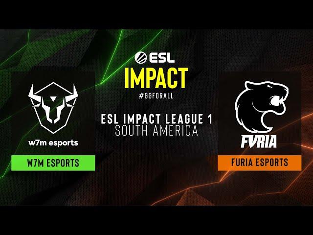 w7m esports vs FURIA Esports - Map 1 [Nuke] - ESL Impact League S1 - Group A - SA