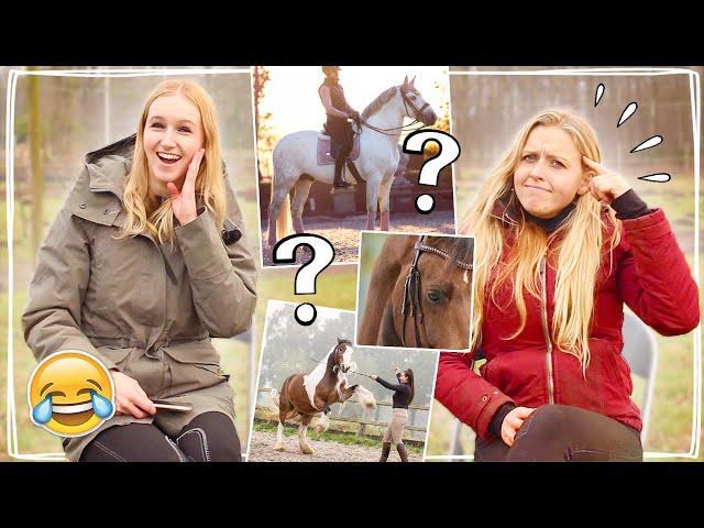 RAAD DE PAARDEN YOUTUBER MET FENNA! #2  *MOEILIJK!* | Daphne draaft door & HoefWijzer