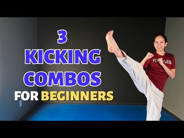 3 Beginner Taekwondo Kicking Combinations