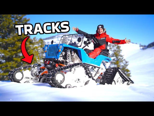 WE PUT TRACKS ON THE ULTIMATE MINI JEEP!