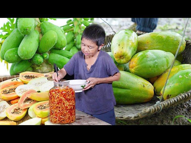 【SUB】Kang Grates and Pickles Chinese Quince! It Goes Well with Porridge  丨rural life