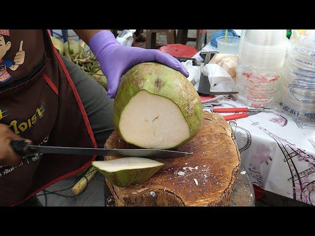 Amazing Coconut Cutting Skills - thai street food