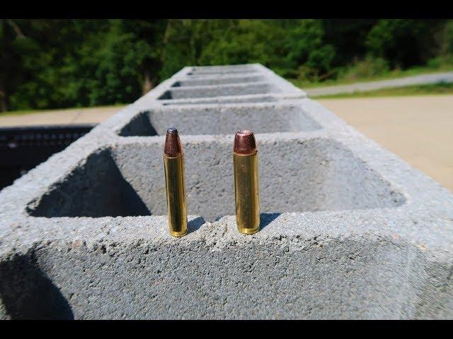 350 Legend vs 450 Bushmaster - Cinder Block Test