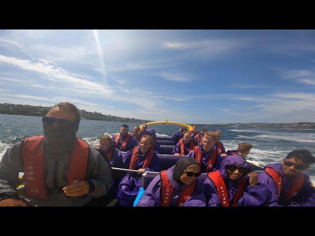 (4K) Walk n Ride experience | Circular Quay - Thunder Jet Boat in Sydney Harbour | DJI Osmo Pocket 3