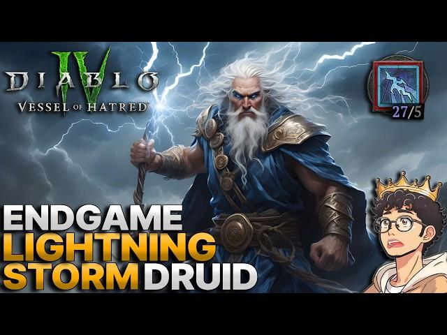 LIGHTNING GOD!Endgame Lightning Storm Druid Build Guide - Diablo 4 Season 6