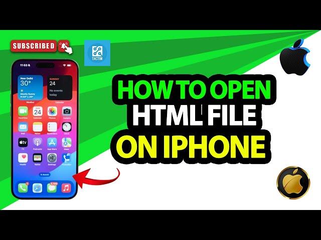 How to open html file on iphone 2024