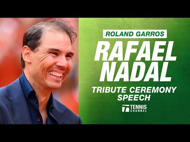 Rafael Nadal Full Speech at Tribute Ceremony | 2025 Roland Garros