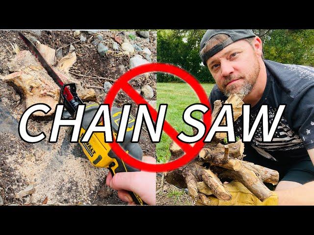 Cutting Down Multiple Stumps with No Chain Saw