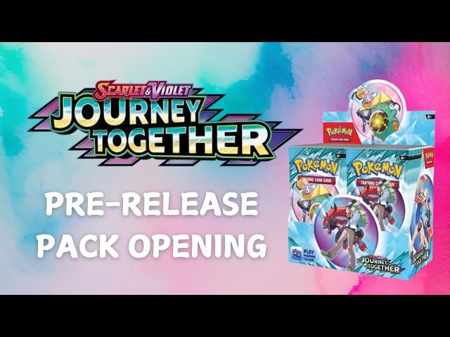 Opening JOURNEY TOGETHER Pre Release Booster Bundle (Pokémon card opening)