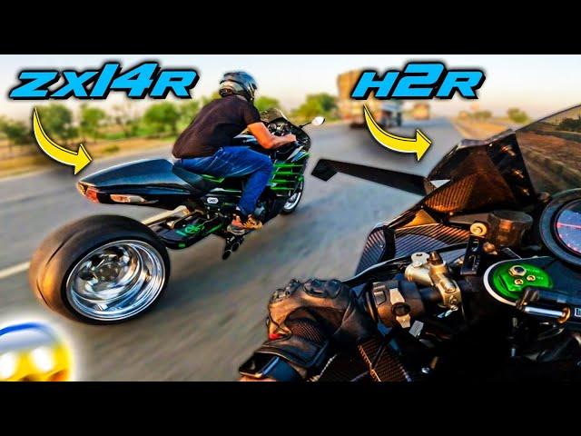 I WAS NOT EXPECTING THAT | 4TH H2R OF PAKISTAN | 360 FAT TYRE KIT ZX14R | ZS MOTOVLOGS |