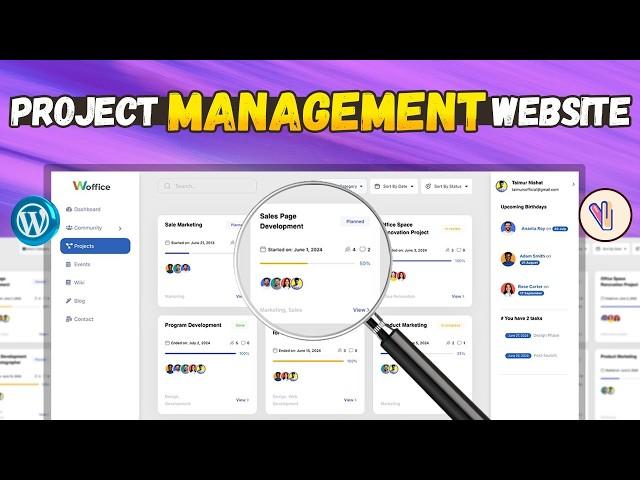 How to Create a Project Management Website using WordPress (Woffice & WordPress Tutorial 2024)