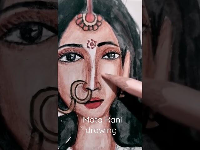 maa Saraswati drawing  #wait for part 2#cks #shorts