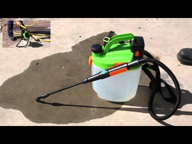 How to use a 5L rechargeable weed sprayer