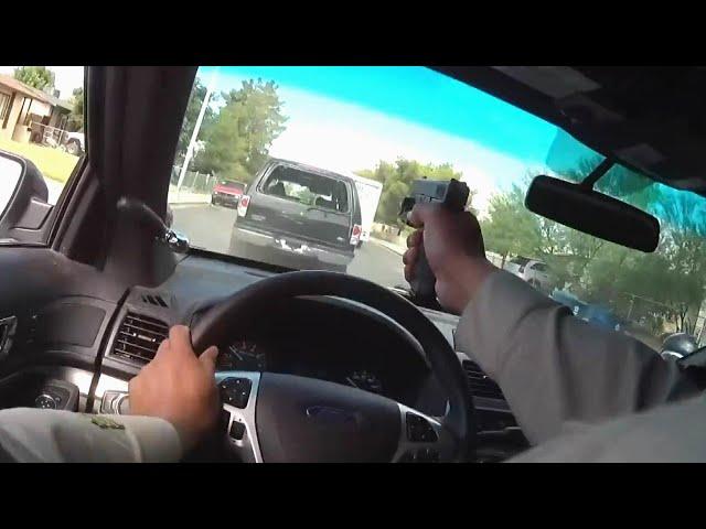 Nevada Cops Engage in Shootout With Murder Suspects During Car Chase