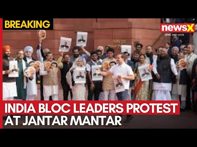 India Bloc Leaders Protest at Jantar Mantar Over Manipur Ethnic Violence | NewsX