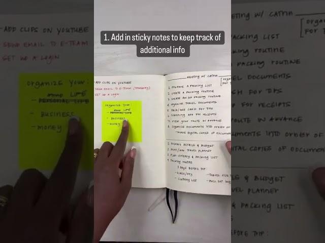 Use A Notebook to Organize Your Life #shorts #getorganized