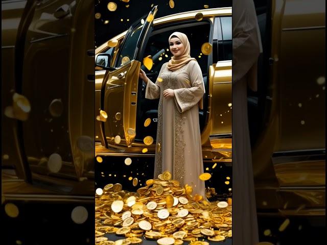 Golden Car Door Opens… BOOM!  Wealth Floods the Street  #GoldRush #UrbanRiches #MoneyMagnet