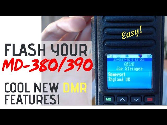 How to flash your TYT MD-380/390 DMR radio for cool new features!