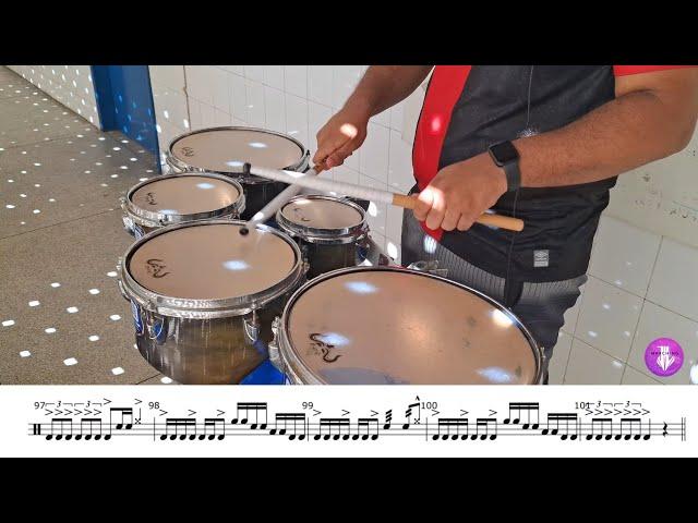 BASSES AWAY Street Cadence by Timm Pieper - Tenor Drum Cover: Jonas Luiz