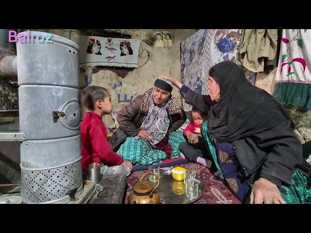 Severe illness of a pregnant nomadic woman in the village worries her children and grandmother