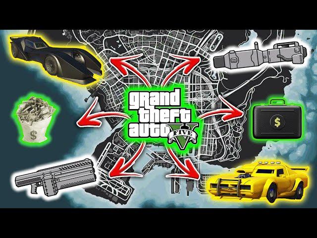 GTA 5 - All New 2025 Secret Money, Rare Cars & Weapon Locations! (Story mode)