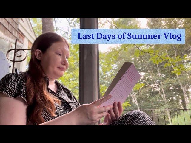 Last Days of Summer Vlog ️#booktube