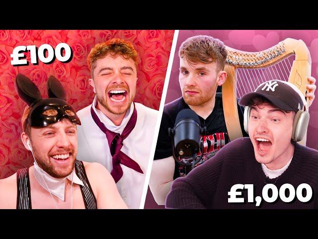 £100 vs £1,000 Valentine's Day