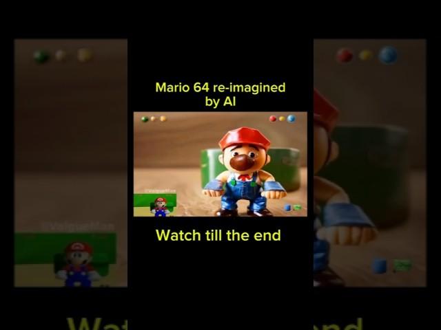 Reimagining Mario 64 with the help of AI #ai #aitools  #aitips #artificialinteligence #mario64