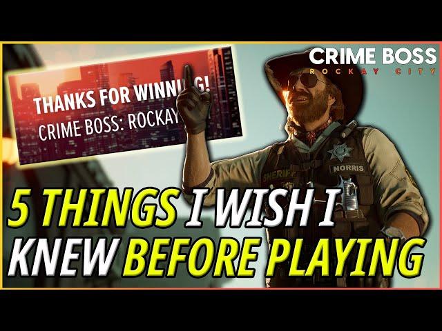 You'll WISH You Knew These Tips BEFORE Playing Crime Boss: Rockay City!