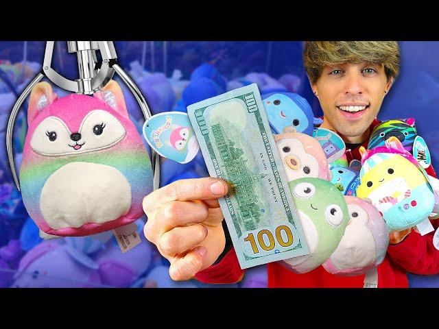 $100 Squishmallow Claw Machine Challenge - Can We Profit? *CRAZY HAUL*